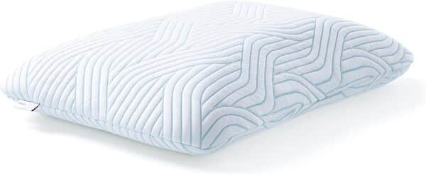 TEMPUR Symphony SmartCool Oreiller à mémoire de Forme, Oreiller Ergonomique pour Sommeil arrière et latéral, Confort Fixe, L (63 x 43 x 14 cm), Blanc