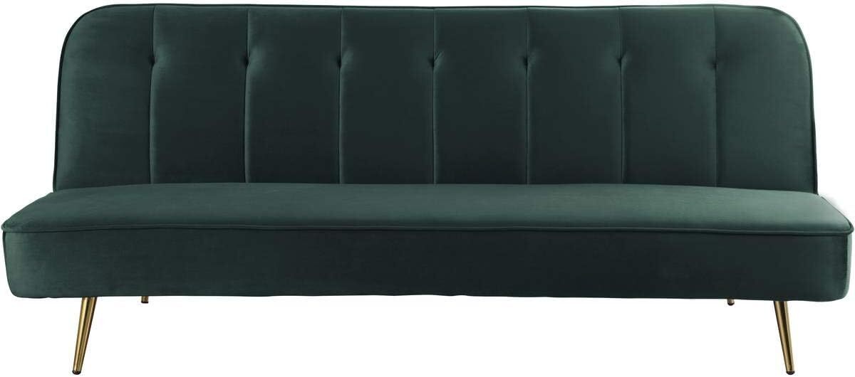 Test du canapé clic clac velours James : confort à 3 places