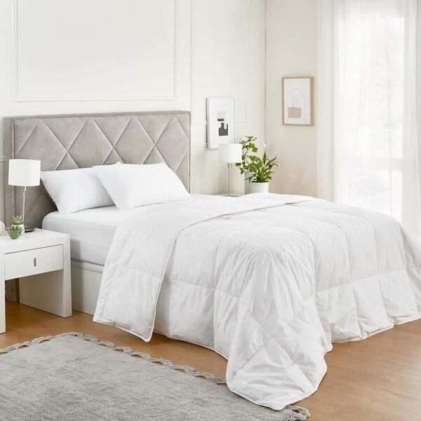 Pikolin Home - Edredón nórdico plumón de oca 92% con tejido de algodón de otoño/invierno y habitaciones con temperaturas medias