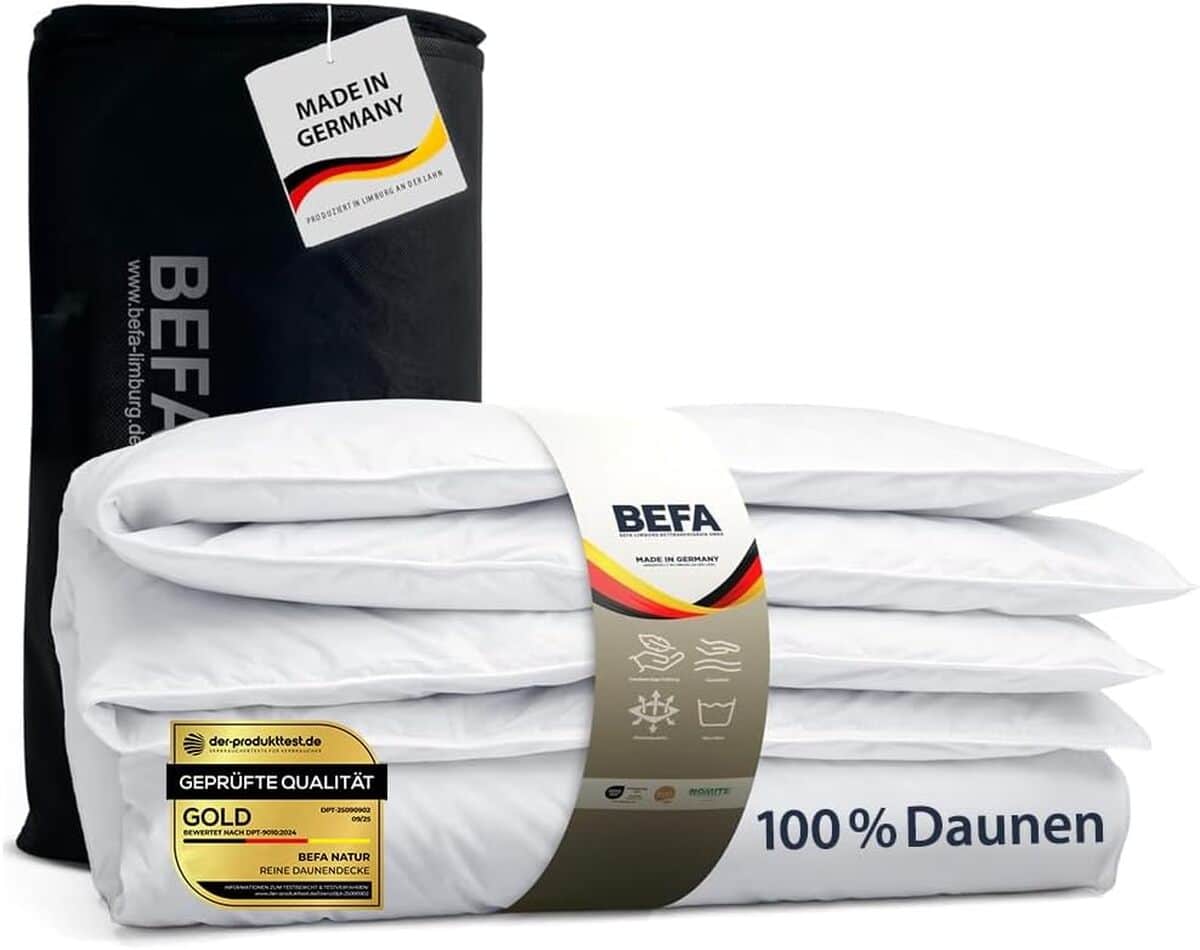 Avis sur la couette Befa Natur (135x200 cm) en duvet anti-allergique