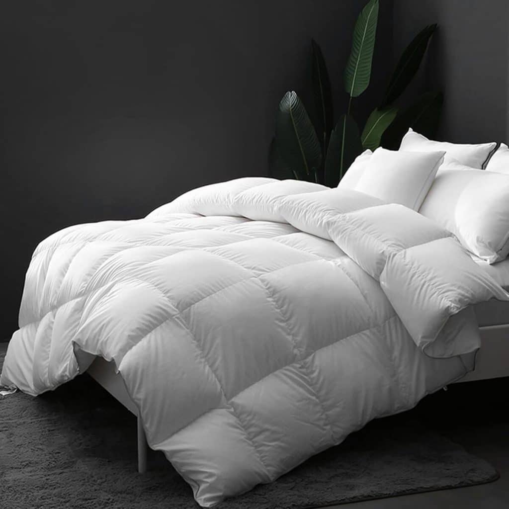 Test : couette DWR plumes d'oie 300GSM 240x260 cm
