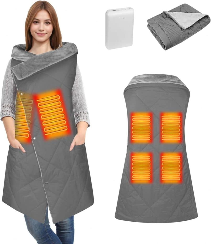 Test : couverture chauffante électrique portable USB pour l'extérieur