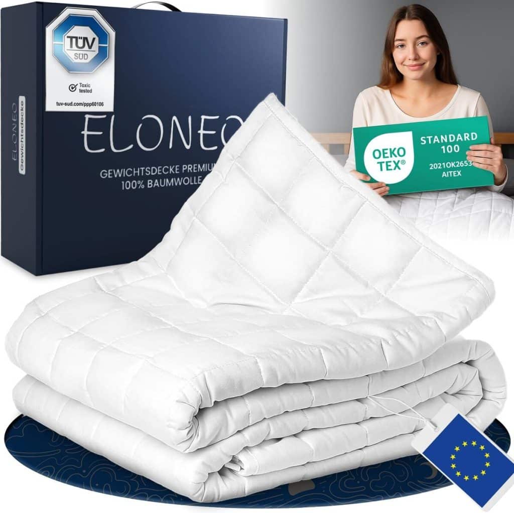 Test : couverture lestée Eloneo 11 kg en coton