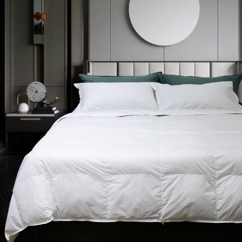 Test de la couette en plume d'oie Gabel Nottetempo 205x250 cm blanc