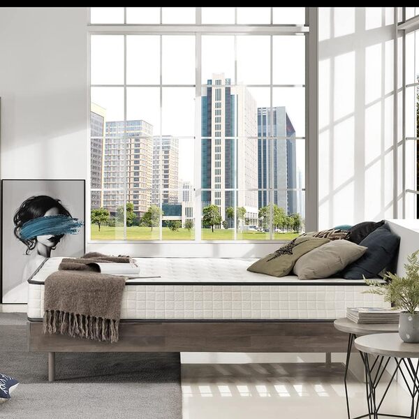 DEWINNER Matelas 140x190,Mousse 22 cm et Mousse A Mémoire Matelas,Parfait Soutien Haute Resilience Ultra Respirante,Matelas réversible à Deux Faces entièrement utilisables