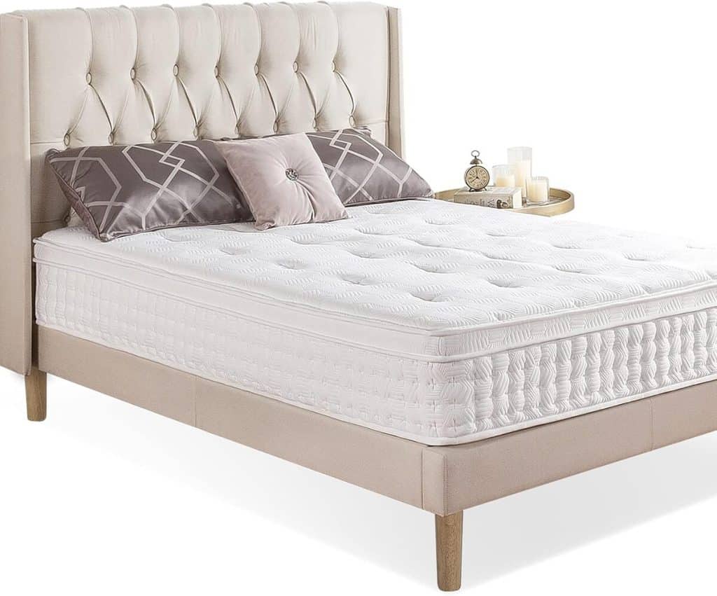 Test du matelas hybride ZINUS Euro Top : confort et absorption des mouvements