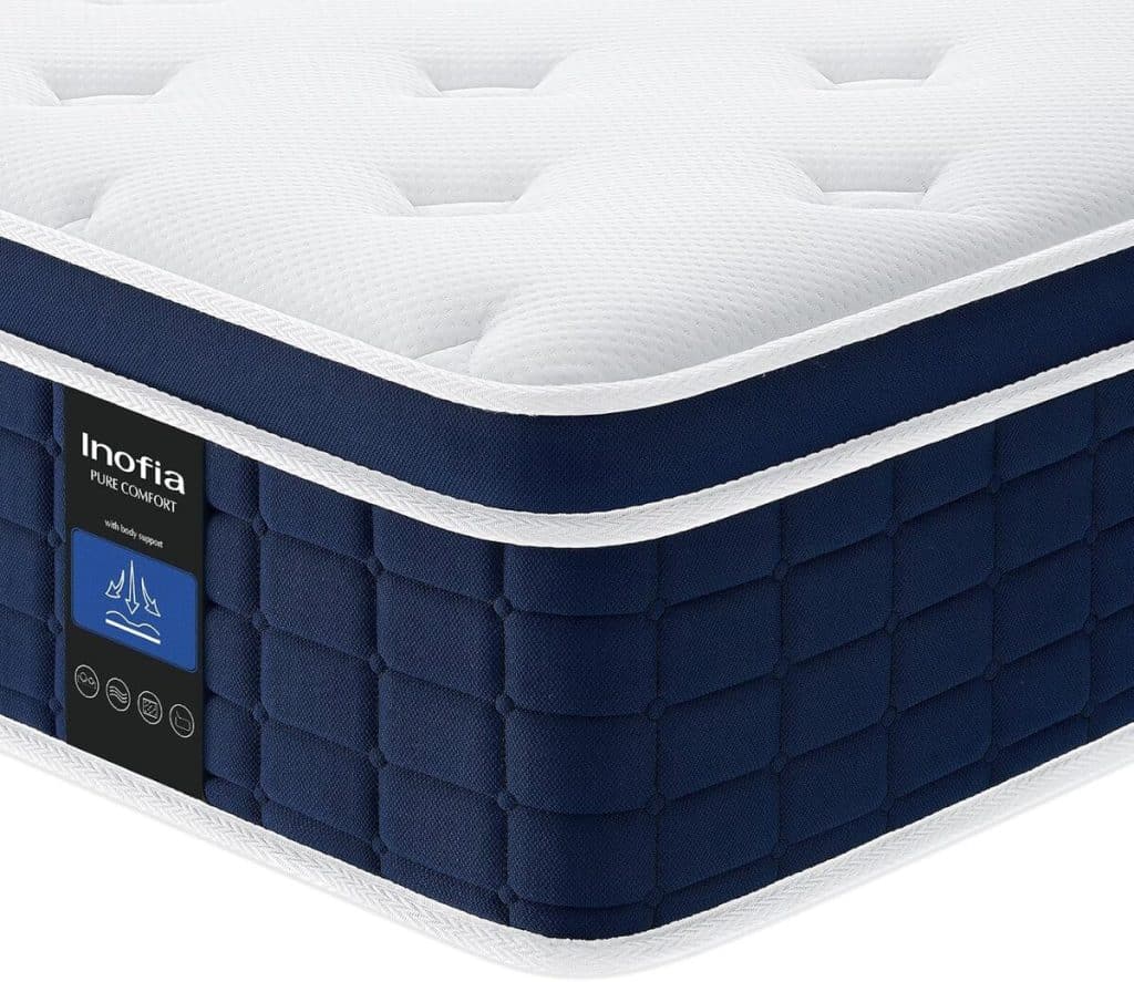 Test du matelas Inofia Ace Hybrid 120×200 cm : confort ferme et ergonomique