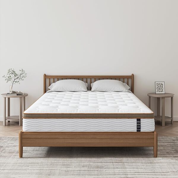 BedStory Matelas Ressorts Ensachés 160x200, Mousse à Mémoire de Forme, Hybride Technologie Multicouche, Un Confort Personnalisé - Épaisseur 22cm