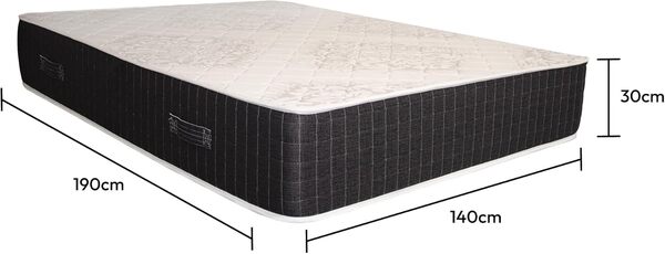 Sleephome - Matelas 140x190 30 cm epaisseur - Mémoire de Forme, Ferme, Orthopédique, Soutien Lombaire, Confort Haute Densité, Anti-punaises de lit & Hypoallergénique, Fabriqué en Italie