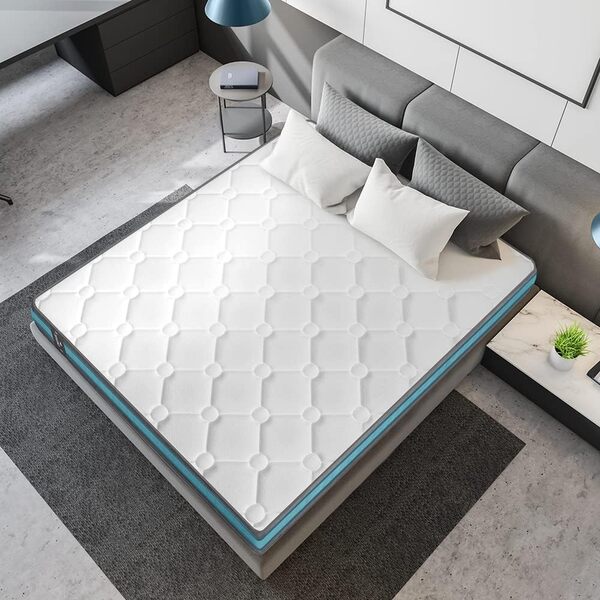 Cecotec Matelas 8990Hybrid 200 x 200 Multi Couche, Springcore et Viscoélastique Core Spring, 32 cm Hauteur, Firmosité Moyenne Élevée, Séparatemuv & Breathsoft +