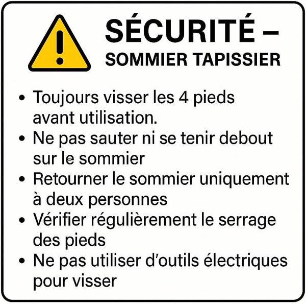 SOMMIER TAPISSIER Noir 80x200x2 (160x200) | Fabrication FRANÇAIS