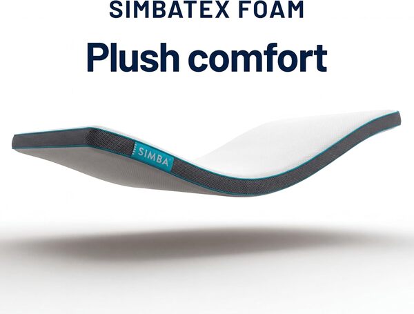 Simba Surmatelas hybride | Super King 180 x 200 cm | Confort supplémentaire | 1900 ressorts hélicoïdaux et mousse Simbatex