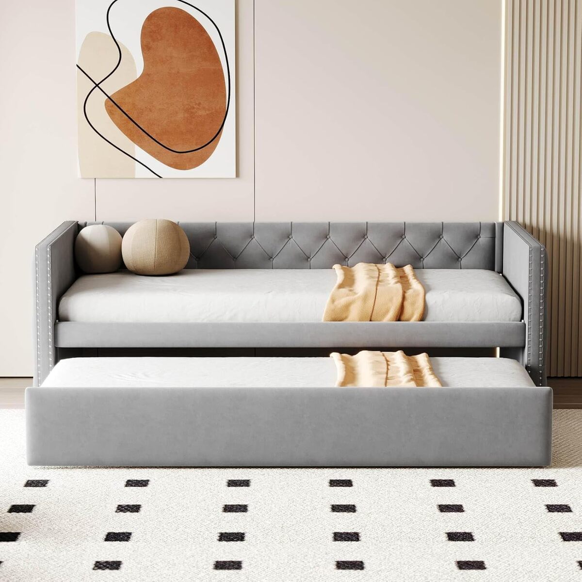 Test du canapé lit KOMHTOM avec lit gigogne : confort et praticité