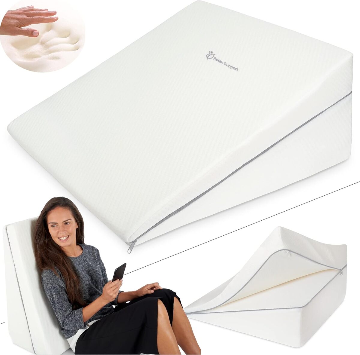 Test du coussin de lit inclinable 3 en 1 anti-ronflements