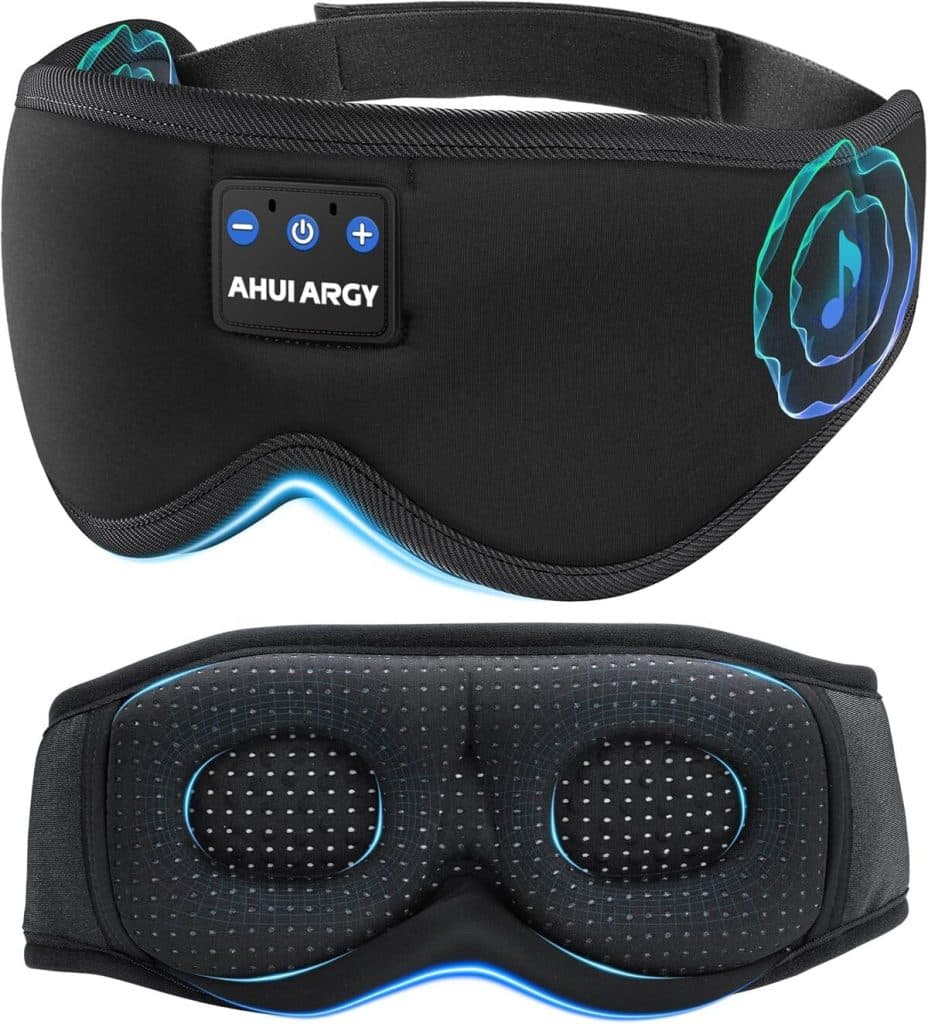 Test du masque de sommeil AHUIARGY avec écouteurs intégrés