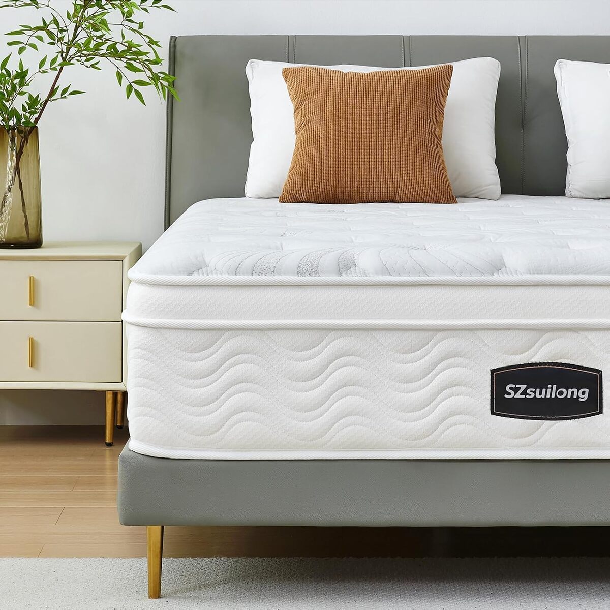 Test du matelas hybride SZsuilong : soutien parfait en 160 x 200 cm