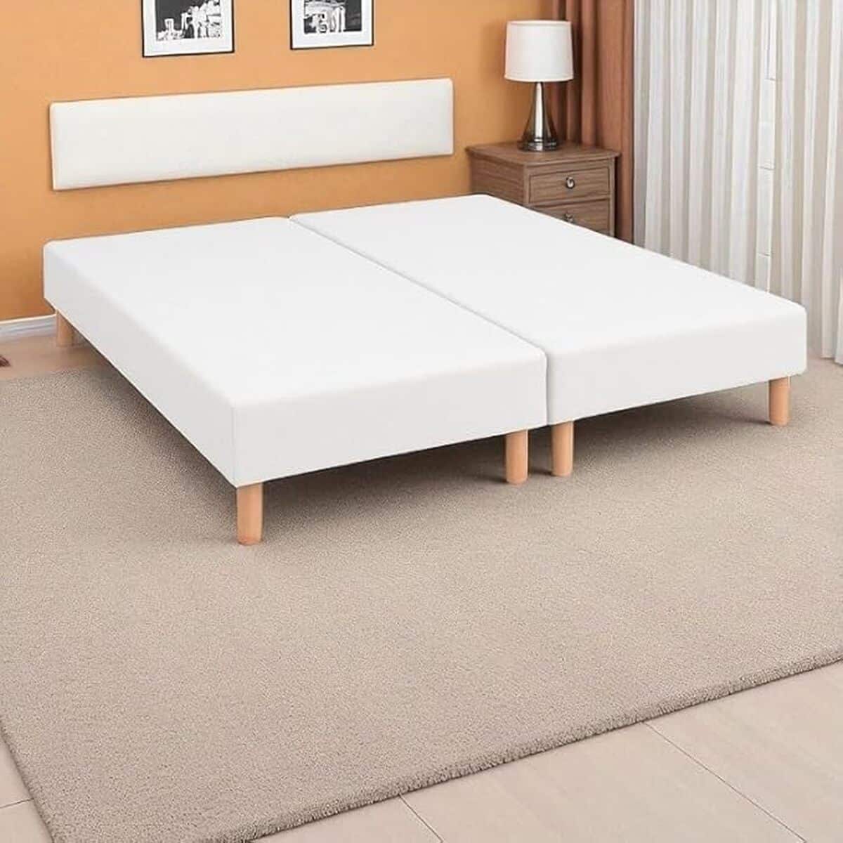 Test du sommier Wyatt blanc 140x200 cm : confort et qualité française