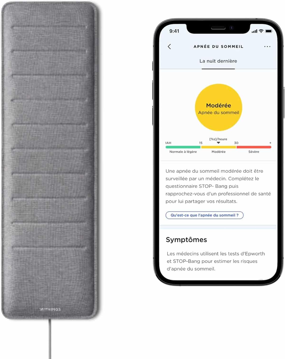 Test du withings sleep analyzer : capteur de sommeil clinique