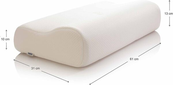 Tempur Original Pillow Oreiller Ergonomique en Mousse à mémoire de Forme pour Les Personnes Dormant sur Le côté et Le Dos avec Housse Lavable, Taille XL (61 x 31 x 13/10 cm)