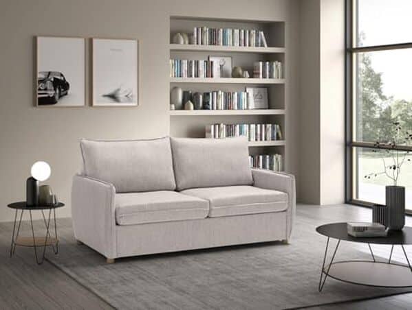 Découvrez notre avis sur le canapé-lit Grace : un modèle alliant confort et design moderne grâce à son matelas en mémoire de forme. Parfait pour optimiser votre espace de vie avec style.