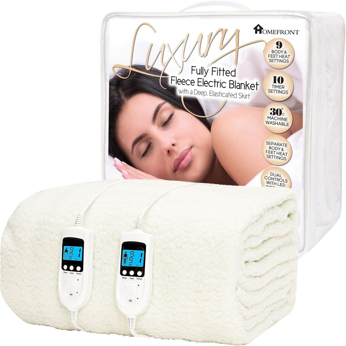 Test : couverture électrique Homefront double contrôle en polaire