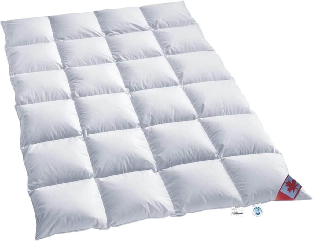 Test de la couette à cassettes Schäfer en duvet naturel 200x200 cm