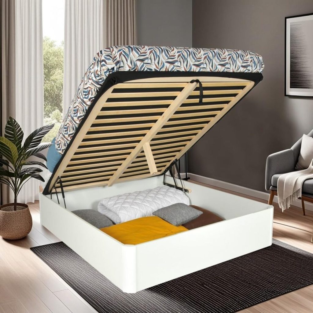 Test du lit coffre Spiro Weber Industries 140x190 cm blanc