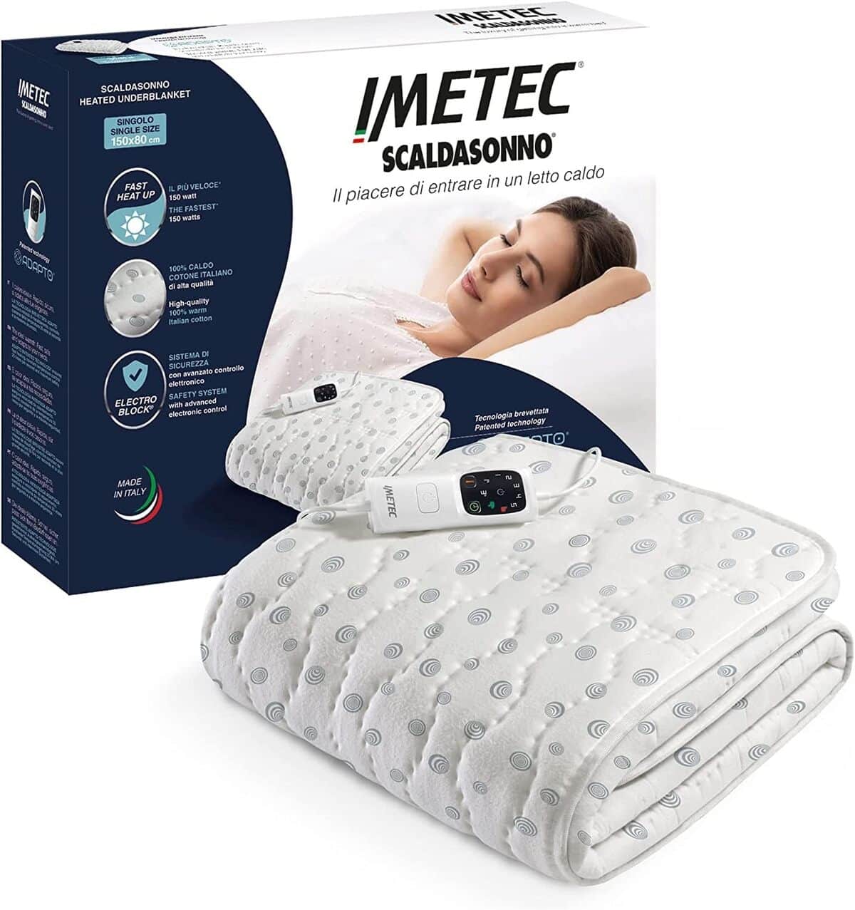 Test du surmatelas chauffant Imetec Adapto : confort à deux températures