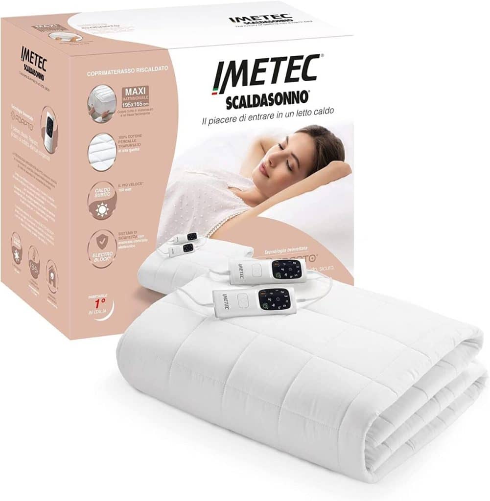 Test du surmatelas chauffant Imetec Adapto Maxi : confort XXL et chaleur personnalisée