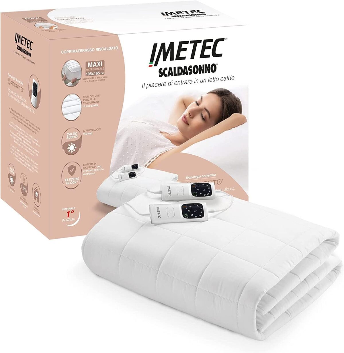 Test du surmatelas chauffant Imetec Adapto Maxi : confort XXL et chaleur personnalisée