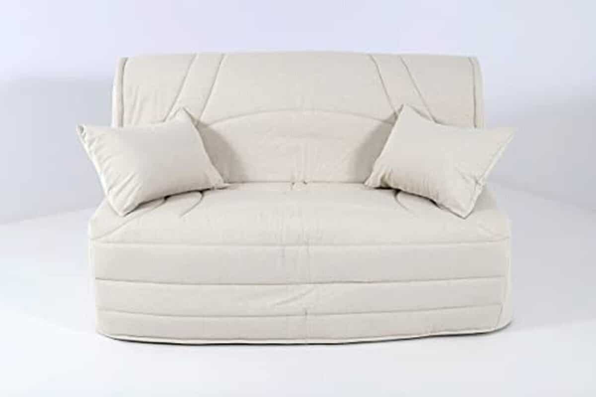 Test housse BZ Hévéa Sélection 140x190 matelassée beige