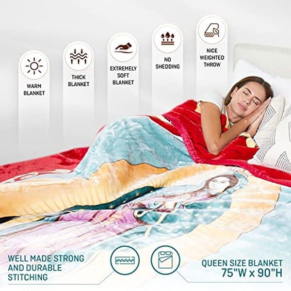 Découvrez notre test complet de la couverture polaire Vierge Marie de San Marcos : chaleur, confort et design sacré au rendez-vous