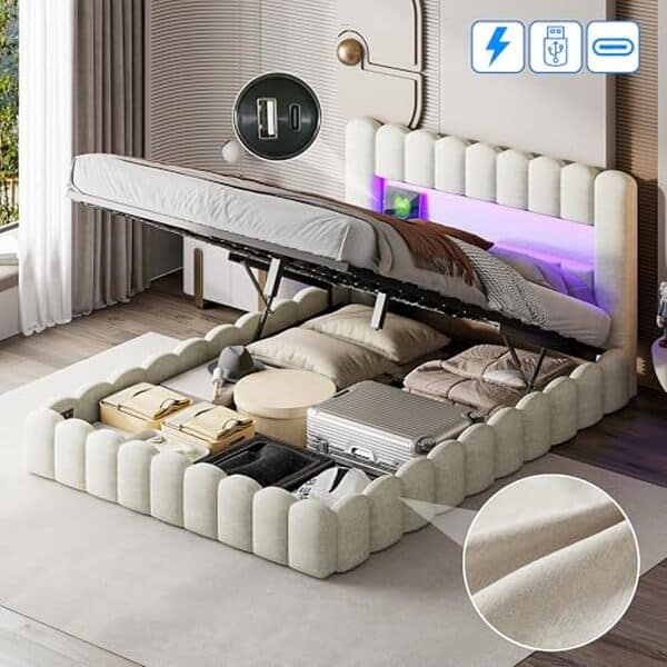 Découvrez notre analyse approfondie du lit coffre LonelYo, équipé de LED et ports USB pour un confort moderne et technologique. Adapté à toutes les chambres.