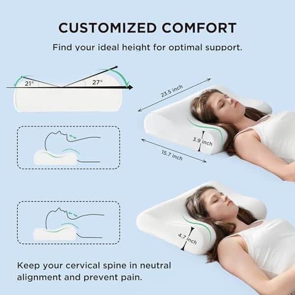 Découvrez notre analyse de l'oreiller rafraîchissant Bedsure pour passer des nuits au frais et bien dormir toute l'année.