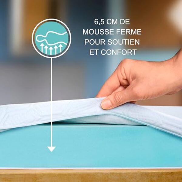 Découvrez notre avis sur le surmatelas Wendre 140 x 200 cm : un soutien ferme pour un confort durable. Incontournable pour améliorer la qualité de votre sommeil.
