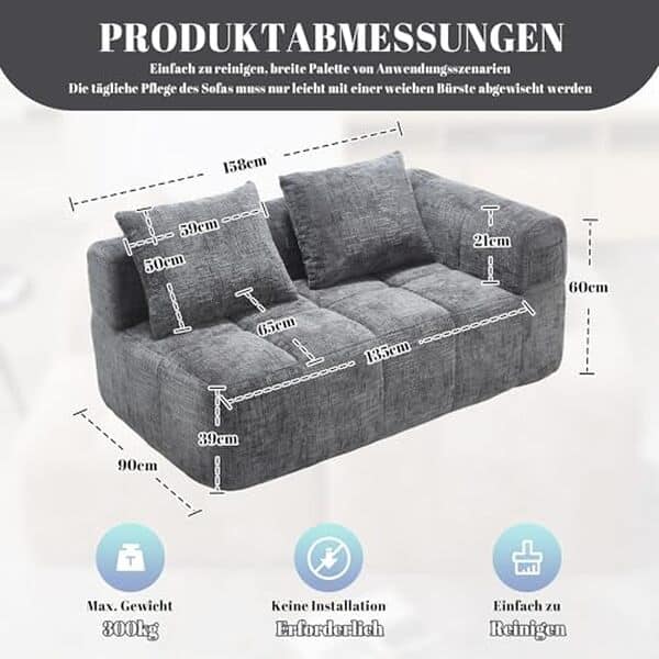 Découvrez notre test complet du canapé 2 places Zepneiy, un modèle alliant design moderne et fonctionnalité. Idéal pour sublimer votre salon avec élégance et confort.