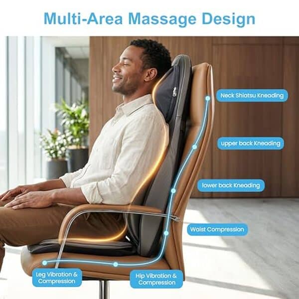 Découvrez notre test approfondi du siège massant comfier shiatsu : alliez confort et bien-être avec ses fonctionnalités innovantes et sa praticité exceptionnelle.
