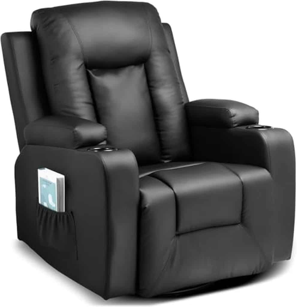 Test du fauteuil de relaxation Comhoma pivotant 360°
