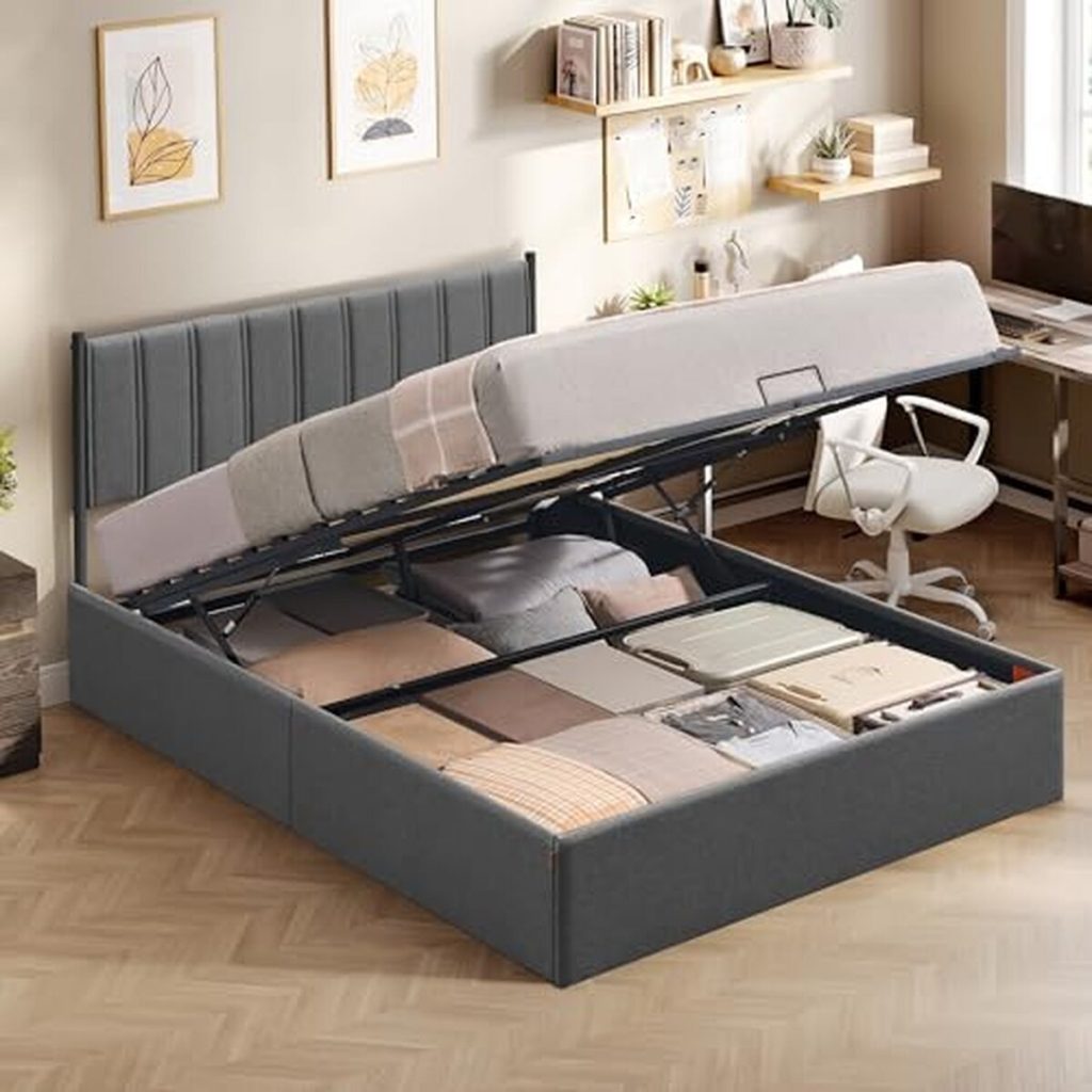 Test du lit coffre VASAGLE : design moderne et rangement astucieux