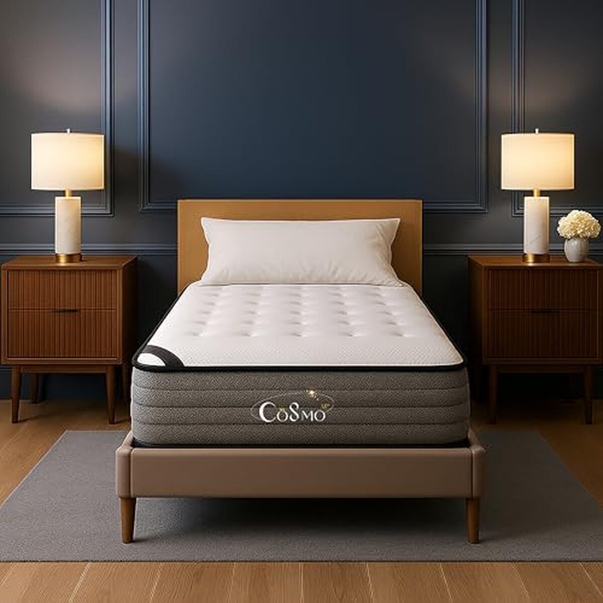 Test du matelas hybride COSMO UP 1 place 90x190cm : confort et soutien premium